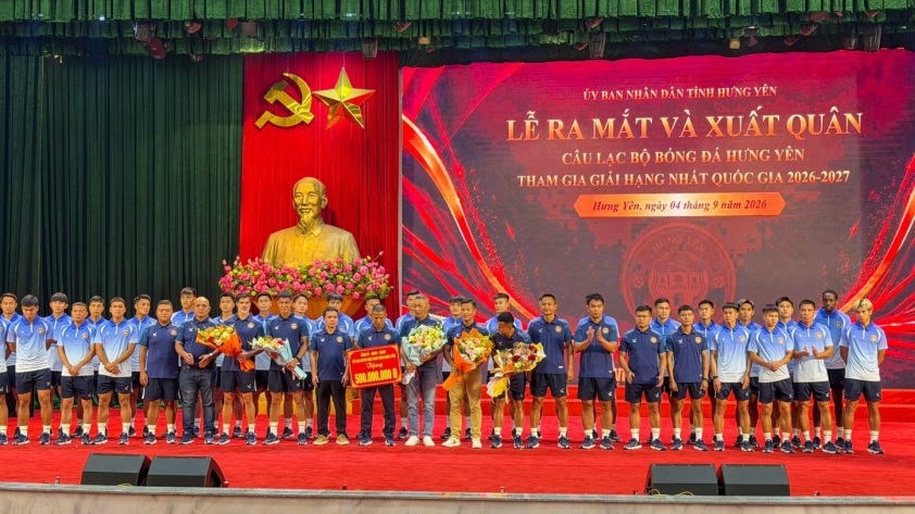 Hưng Yên FC đặt mục tiêu thăng hạng V-League ngay mùa 2026/27