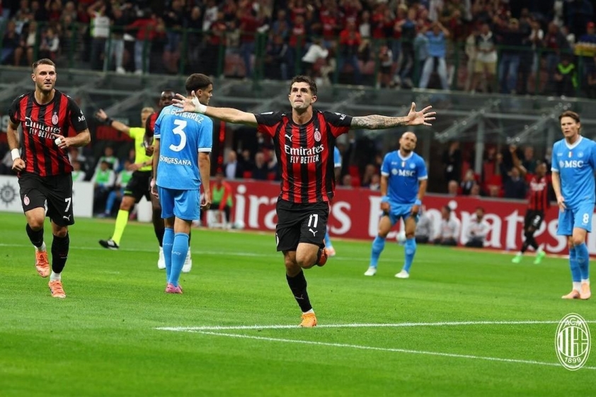 Pulisic tỏa sáng, AC Milan xuất sắc vượt qua Napoli 3 Pulisic là người hùng của AC Milan trong trận đấu này