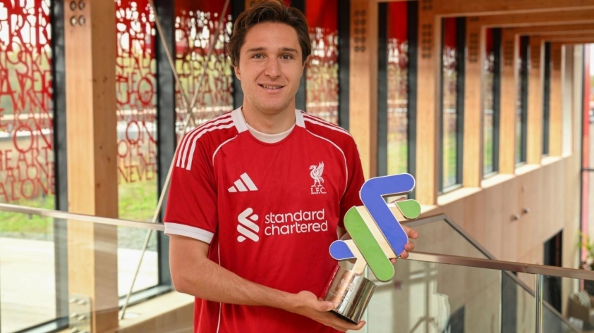 Federico Chiesa có lần đầu tiên nhận danh hiệu ở Liverpool 728003