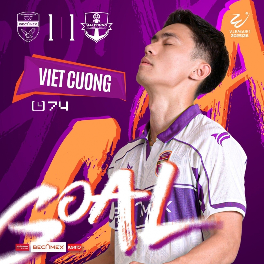 Ngược dòng phút 90, Becamex TP.HCM chặn đứng chuỗi thắng của Hải Phòng 735499