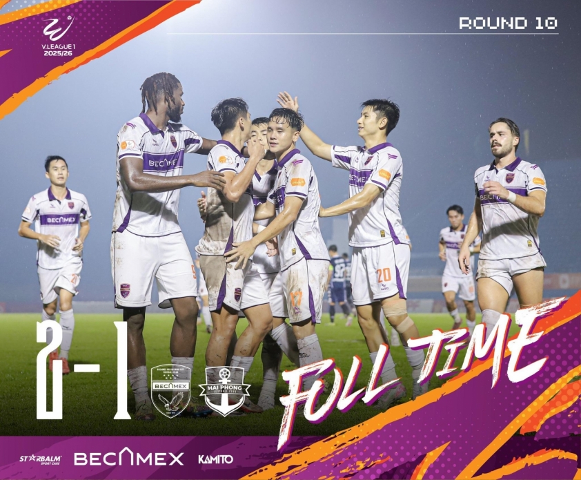 Ngược dòng phút 90, Becamex TP.HCM chặn đứng chuỗi thắng của Hải Phòng 735501