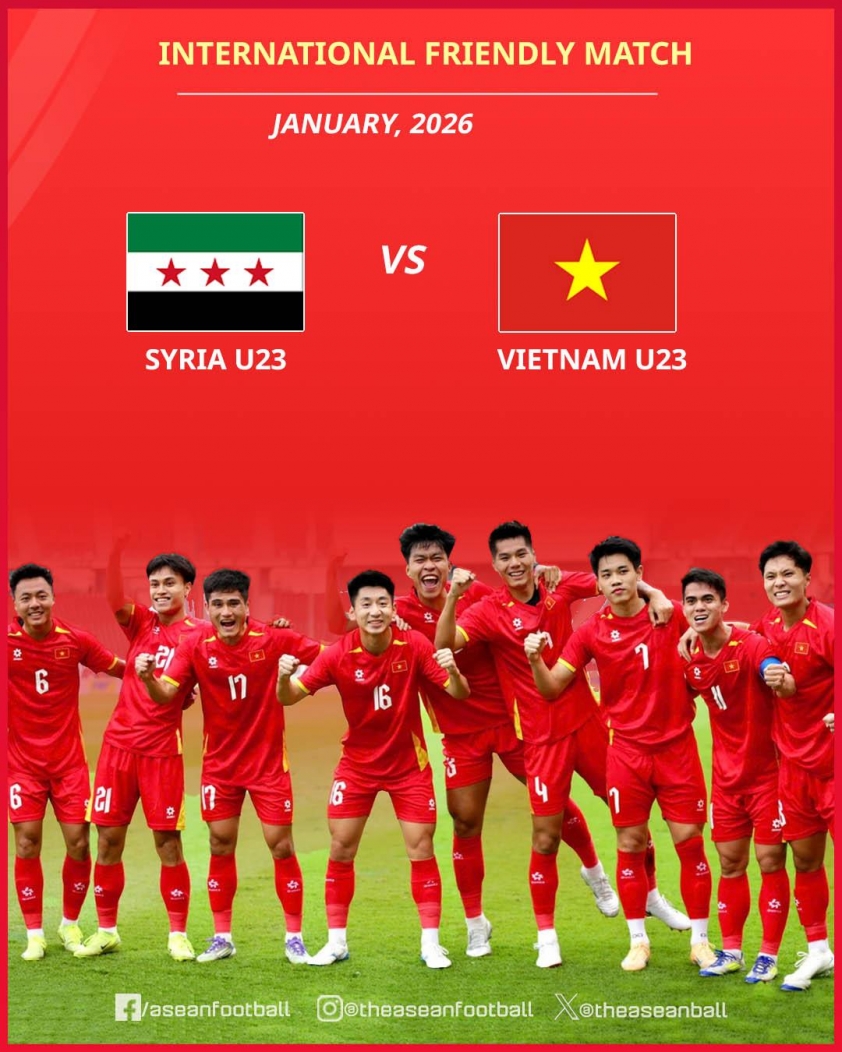 U23 Việt Nam đối đầu U23 Syria