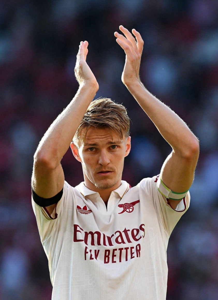 "Đội trưởng Arsenal sa sút phong độ, đối mặt với bước ngoặt bất ngờ" 5 Odegaard mới chỉ có 1 bàn thắng và 3 kiến tạo ở Ngoại hạng Anh mùa này (Ảnh: X).