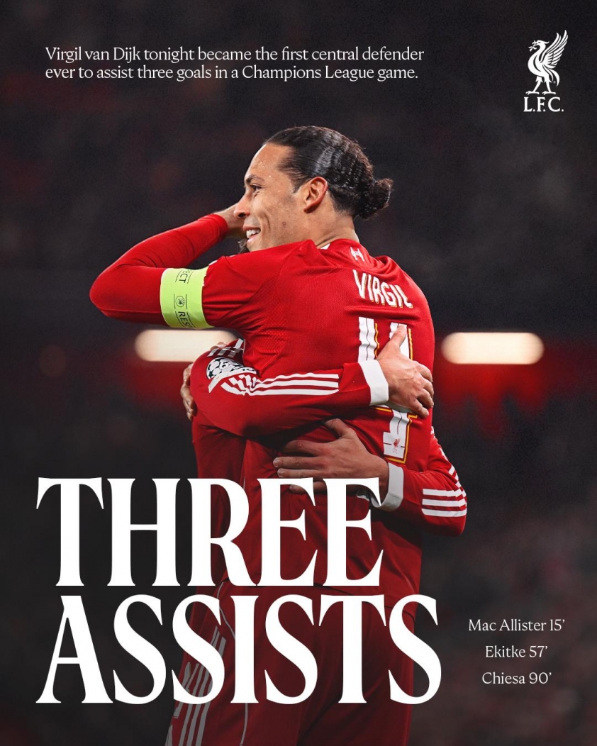 Van Dijk lập kỷ lục ấn tượng trong lịch sử Champions League 6 G_yQbPyWQAAKgC9