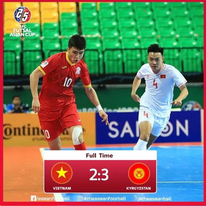 Trực tiếp futsal Việt Nam 2-3 Kyrgyzstan: Quá căng thẳng 452326
