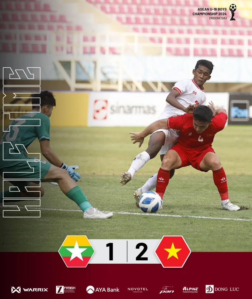 Trực tiếp U16 Việt Nam 2-1 U16 Myanmar: Rượt đuổi kịch tính 489141