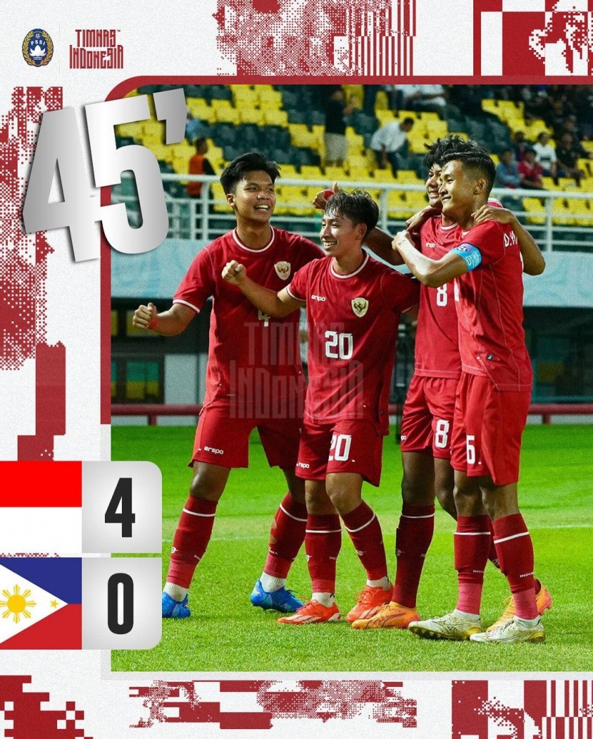 Trực tiếp U19 Indonesia 4-0 U19 Philippines: Thị uy sức mạnh 499419