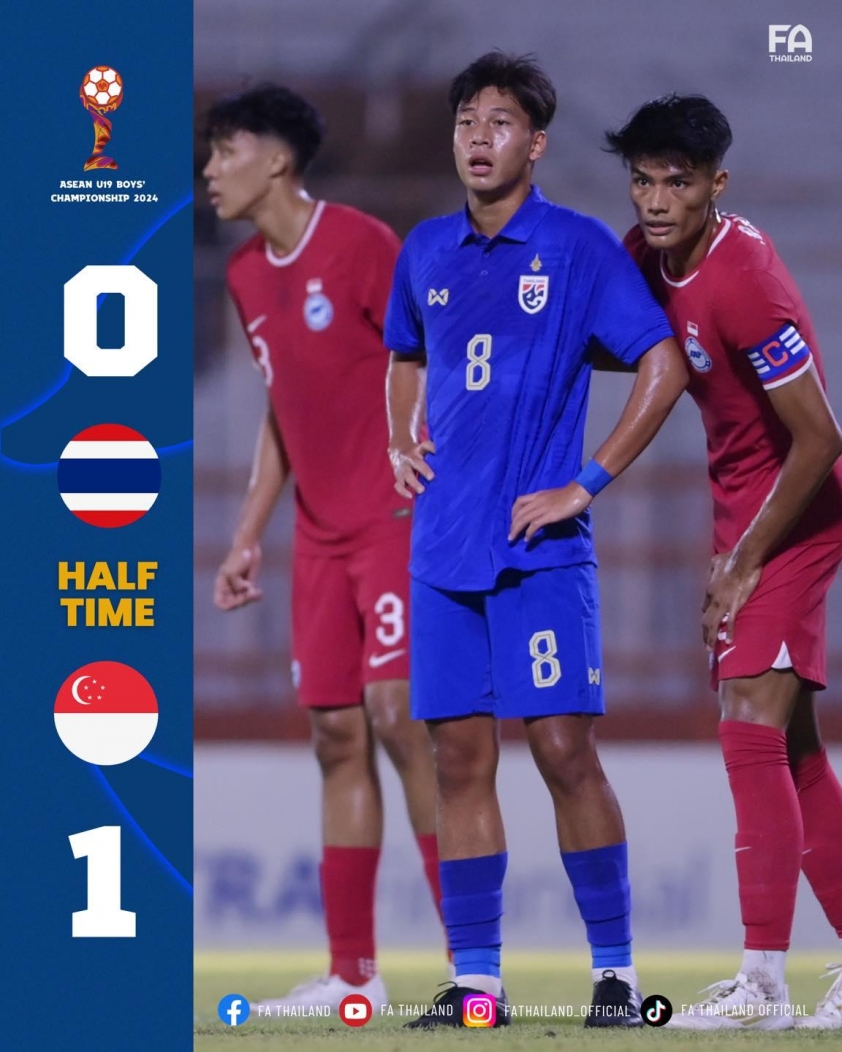 Trực tiếp U19 Thái Lan 0-1 U19 Singapore: Bất ngờ xảy ra! 500690