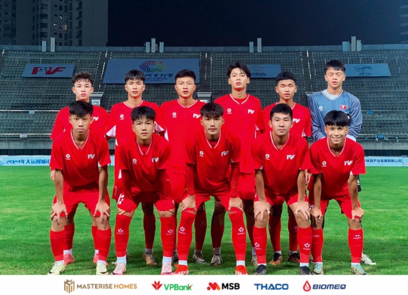 U15 PVF Trở Về Sau Giải Giao Hữu Quốc Tế tại Trung Quốc