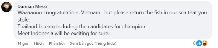 Việt Nam thắng Thái Lan, CĐV Indonesia đồng loạt phản ứng 553185Việt Nam thắng Thái Lan, CĐV Indonesia đồng loạt phản ứng 553185