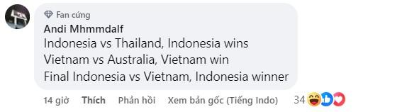 Việt Nam thắng Thái Lan, CĐV Indonesia đồng loạt phản ứng 553184Việt Nam thắng Thái Lan, CĐV Indonesia đồng loạt phản ứng 553184