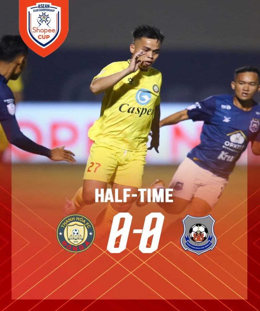 Trực tiếp Thanh Hóa 0-0 Svay Rieng: Thế trận giằng co 586189