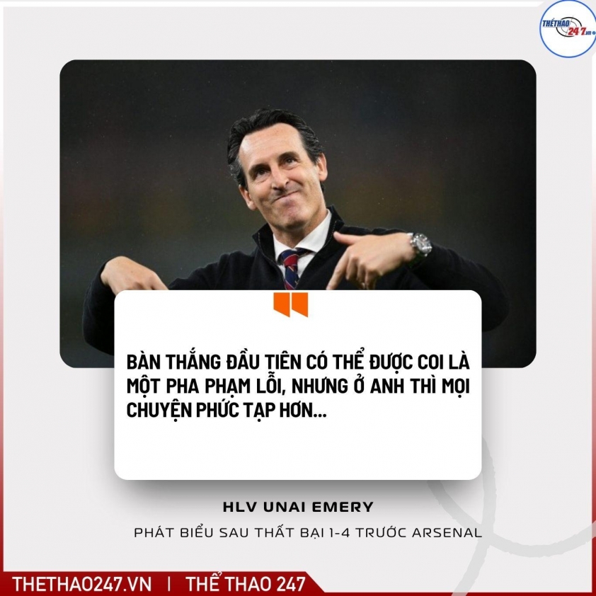 HLV Aston Villa nói điều bất ngờ sau trận thua Arsenal 770710