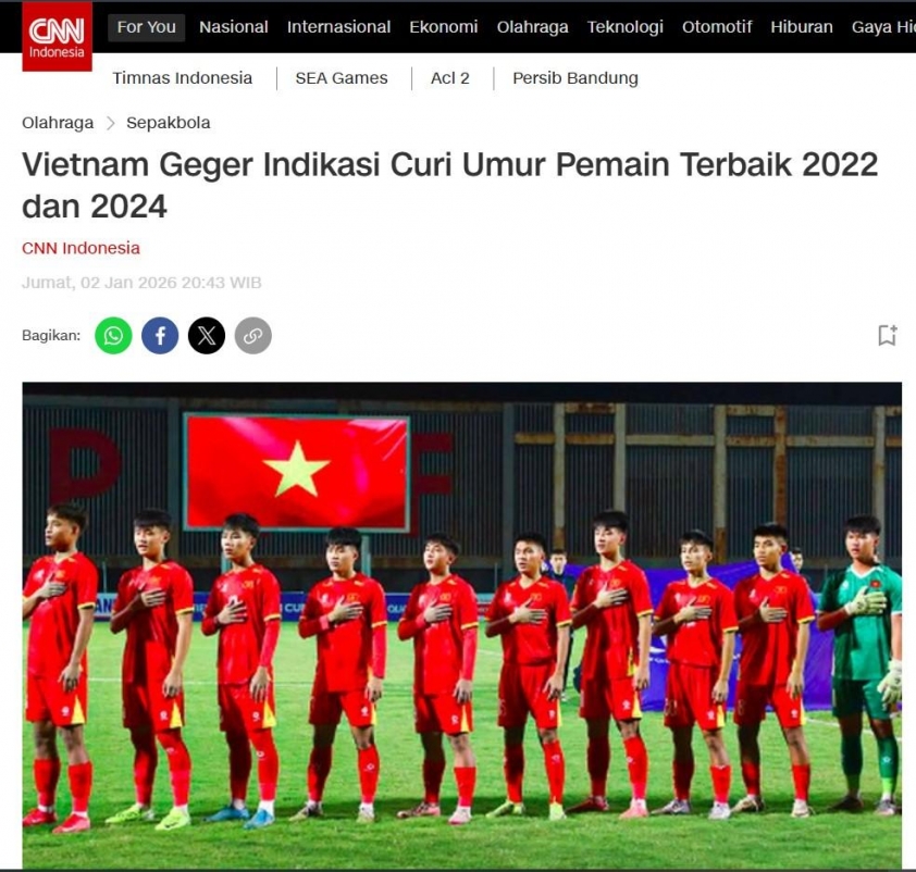Indonesia phanh phui vụ gian lận tuổi ở giải U19 4 Bóng đá Việt Nam rúng động vì nghi vấn gian lận tuổi, báo Indonesia đặc biệt chú ý 772164
