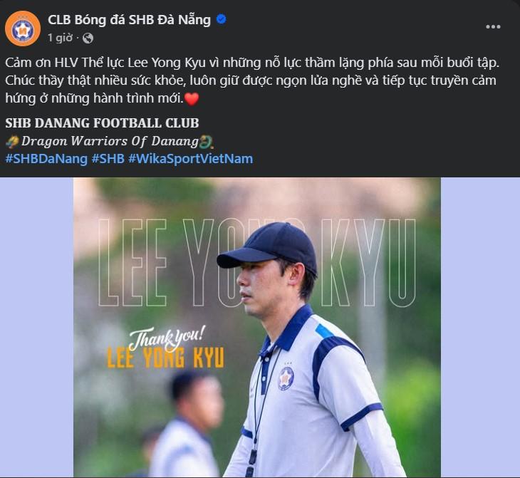 SHB Đà Nẵng nói lời chia tay HLV trước giai đoạn 2 V-League 4 SHB Đà Nẵng chia tay HLV trước thềm giai đoạn 2 V-League 773711