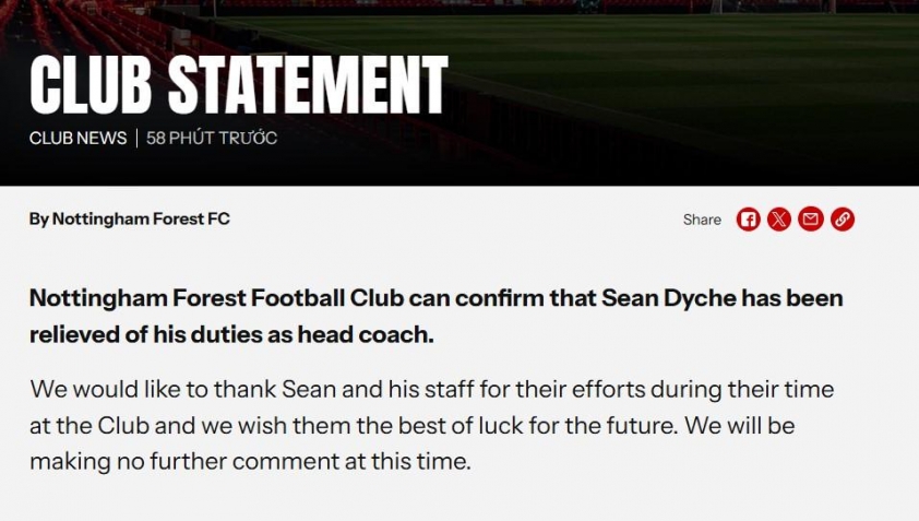 Chính thức: HLV thứ 8 mất việc tại Ngoại Hạng Anh 793846