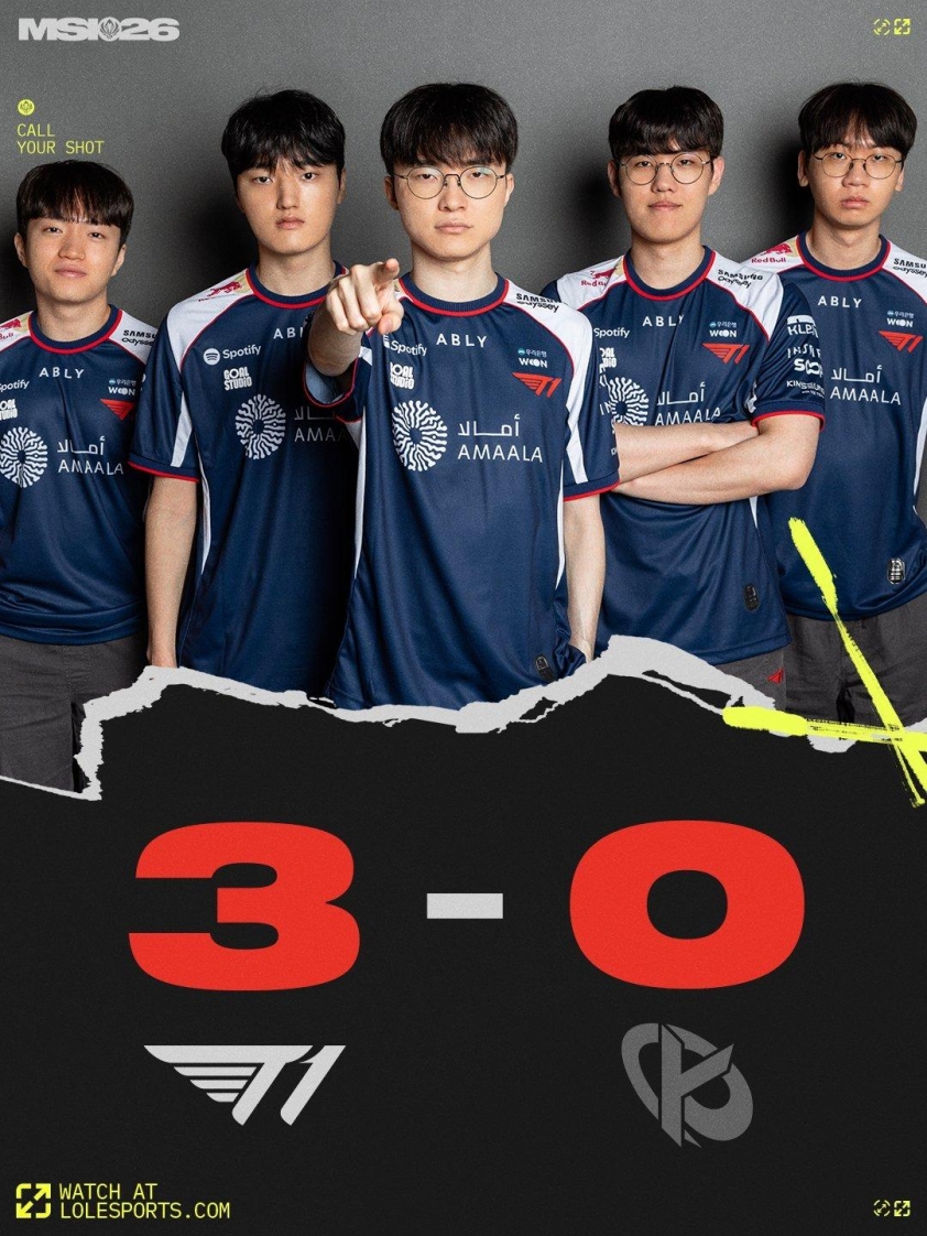 T1 hạ KC tại MSI 2026: Faker cùng đồng đội khẳng định bản lĩnh ở vòng Play-In 859001