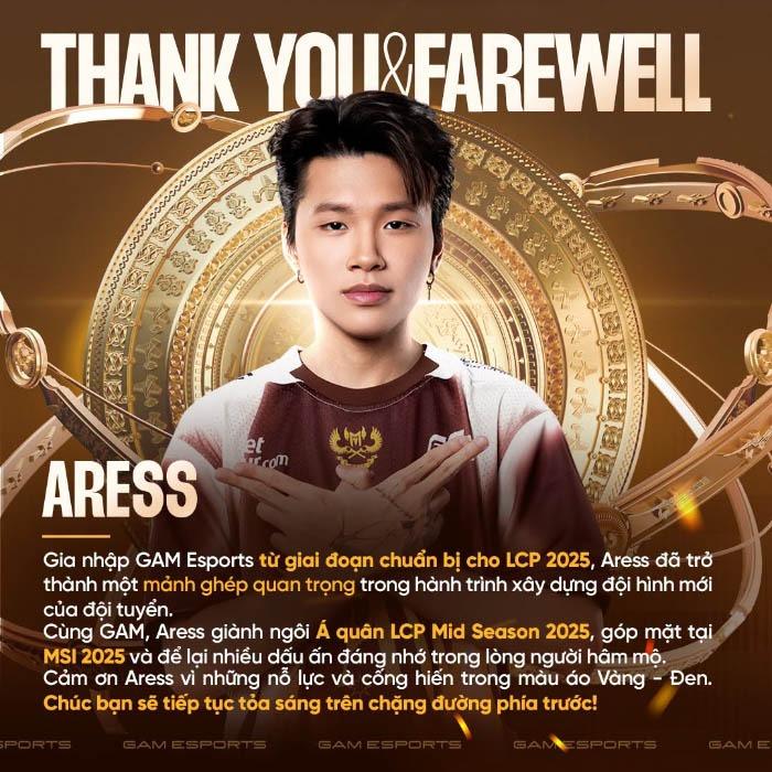Aress tiếc nuối sau khi chia tay GAM Esports, giấc mơ đối đầu Faker dang dở khiến cộng đồng xúc động 862926