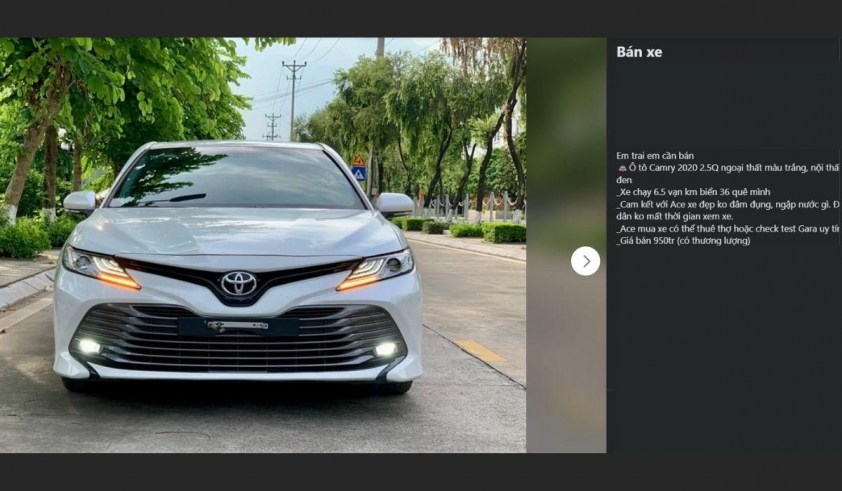 Lăn bánh 4 năm, Toyota Camry 2020 được chủ nhân rao bán với giá bao nhiêu? 522769