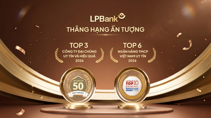 LPBank bứt phá vào Top 3 Công ty Đại chúng uy tín và hiệu quả, Top 6 Ngân hàng TMCP Việt Nam uy tín năm 202 881725