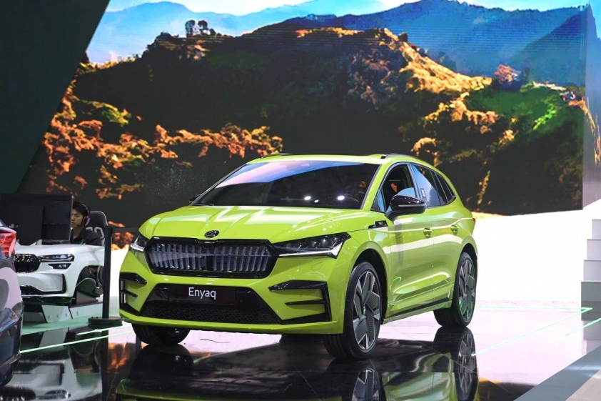 Mục sở thị SUV thuần điện Skoda Enyaq iV ra mắt tại VMS 2024