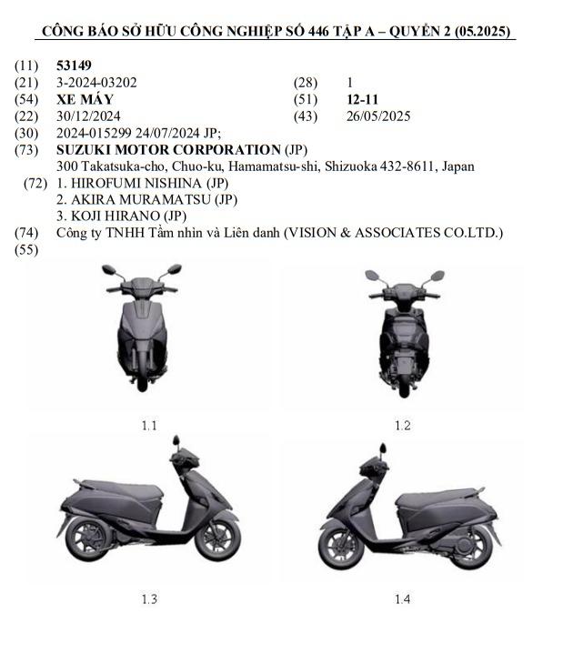 Suzuki đăng ký bản quyền kiểu dáng cho mẫu xe máy điện mới tại Việt Nam 641259