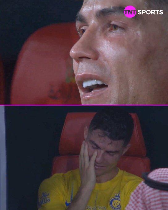 Ronaldo bật khóc sau thất bại của Al Nassr 473011