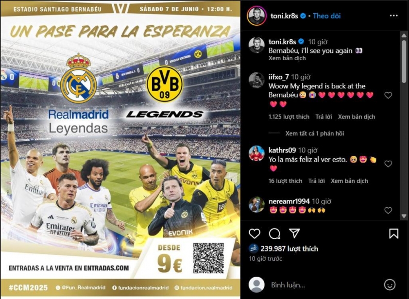Toni Kroos tái xuất Real Madrid tại Bernabeu 633015