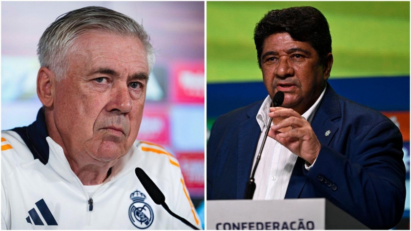 Chủ tịch LĐBĐ Brazil nói lời 'gan ruột' về HLV Ancelotti 633885