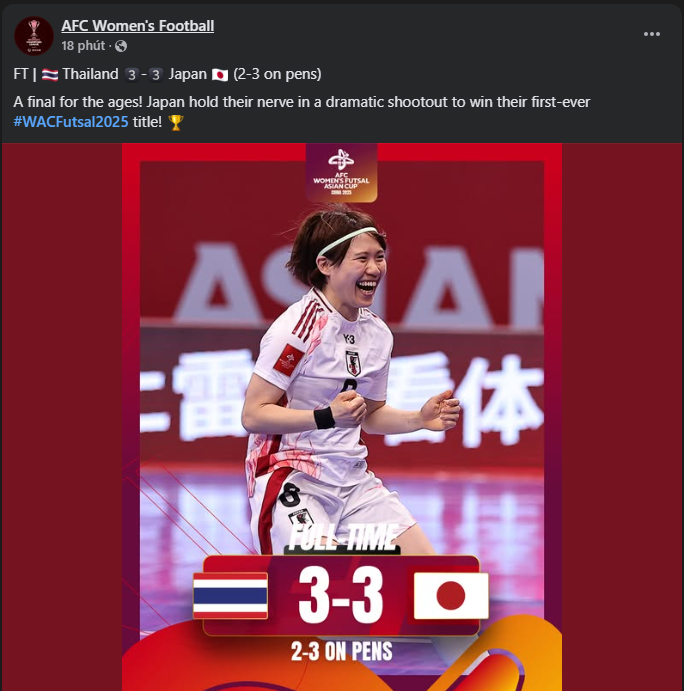 AFC miêu tả mỹ miều trận chung kết giữa Thái Lan và Nhật Bản 636301