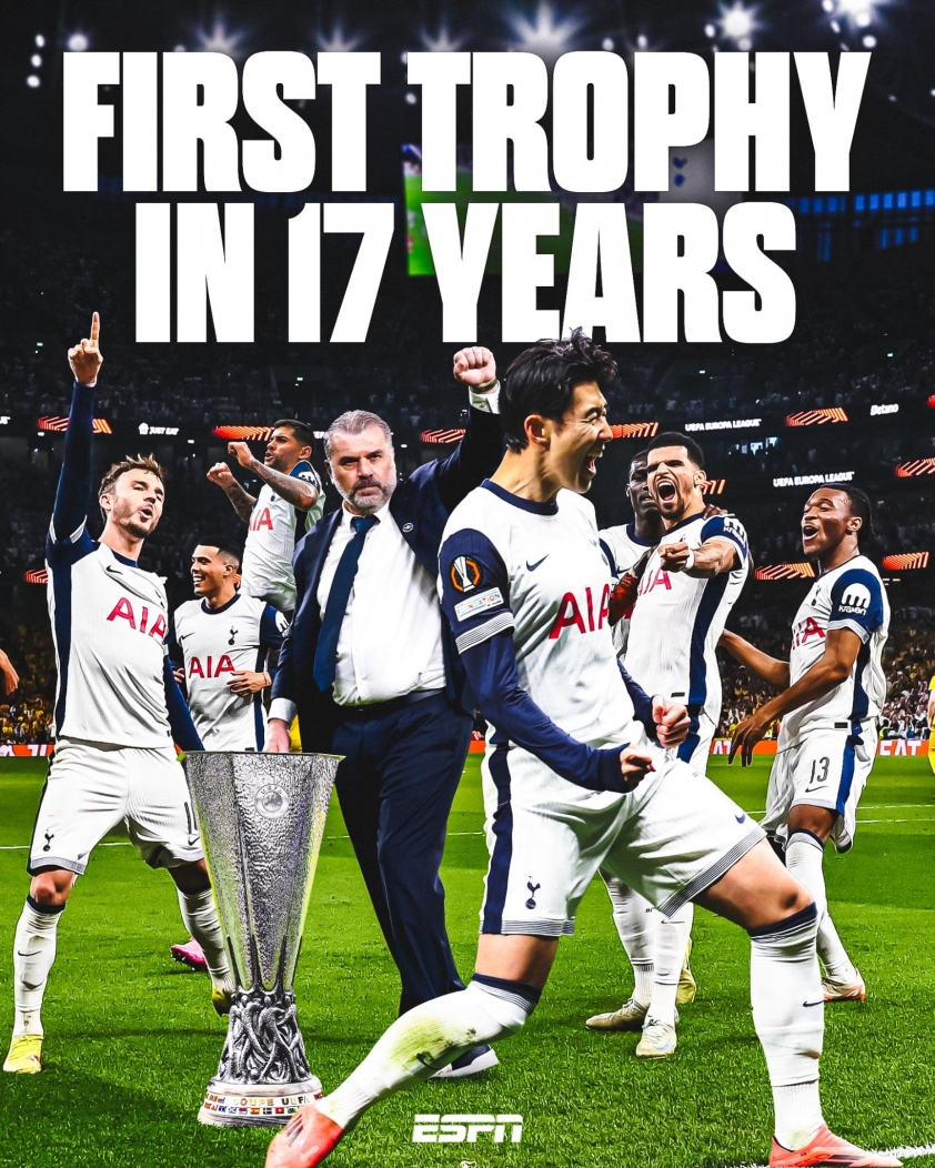 Vô địch Europa League, Tottenham tạo kỳ tích sau gần 2 thập kỷ 638168