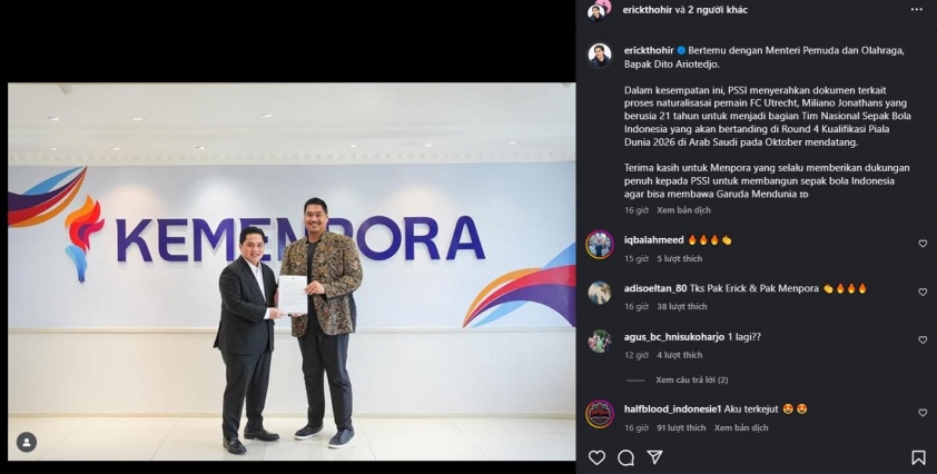 Indonesia sắp đón sao nhập tịch trước VL World Cup 2026 685891