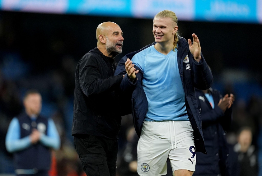 Pep Guardiola: 'Haaland đẳng cấp ngang Messi và Ronaldo' 733413