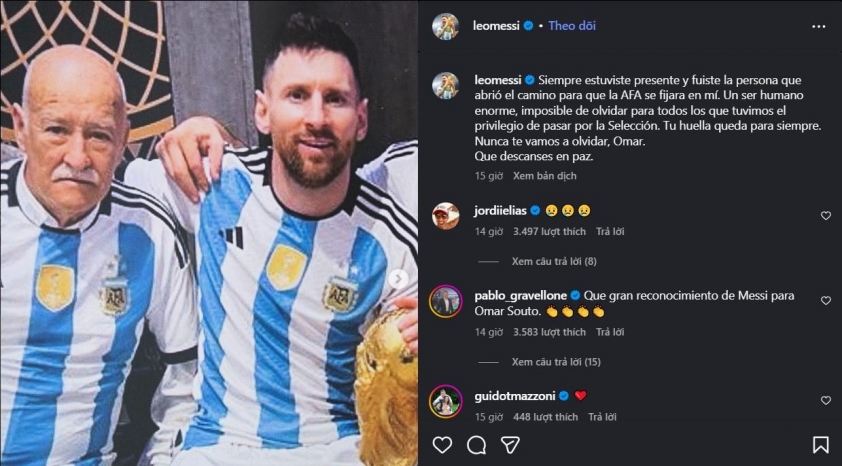 Messi đau xót chia tay công thần trên tuyển Argentina 747716