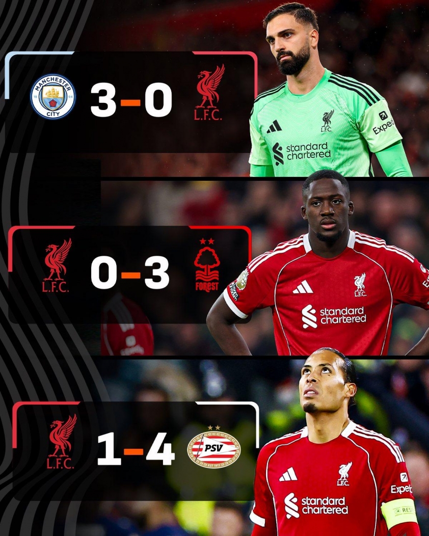 Liverpool tái lập thành tích tệ hại sau 72 năm 748894