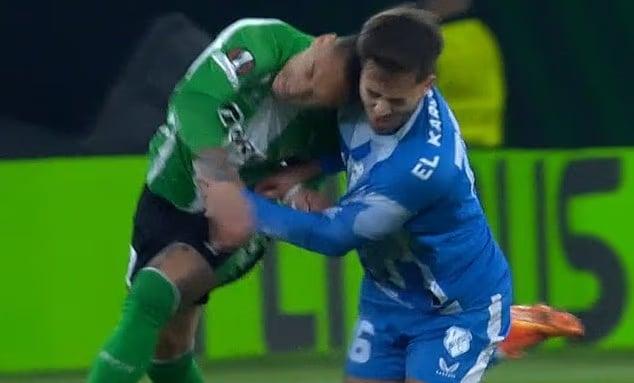 Antony ‘nhái’ cú đánh đầu huyền thoại của Zidane 4 Antony tái hiện cú 'thiết đầu công' của Zidane 749675