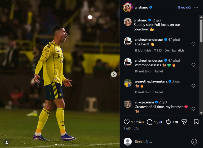 Ronaldo gửi thông điệp tới các đồng đội Al Nassr 785476