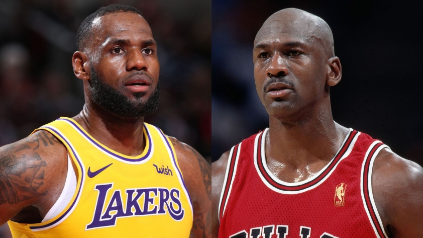 LeBron James và Michael Jordan là hai cái tên huyền thoại của làng bóng rổ