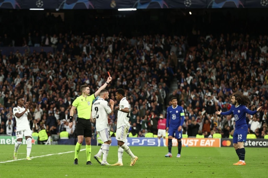 Trực tiếp Real Madrid 1-0 Chelsea: Ben Chilwell nhận thẻ đỏ trực tiếp 268491