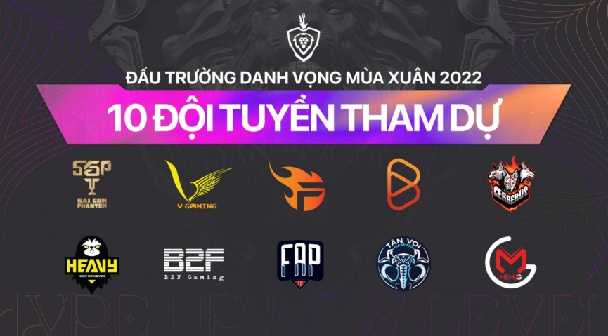 Các đội tham dự ĐTDV Mùa Xuân 2022