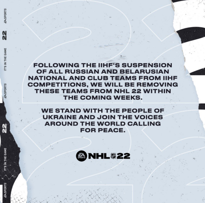Thông báo từ EA Sports NHL 22