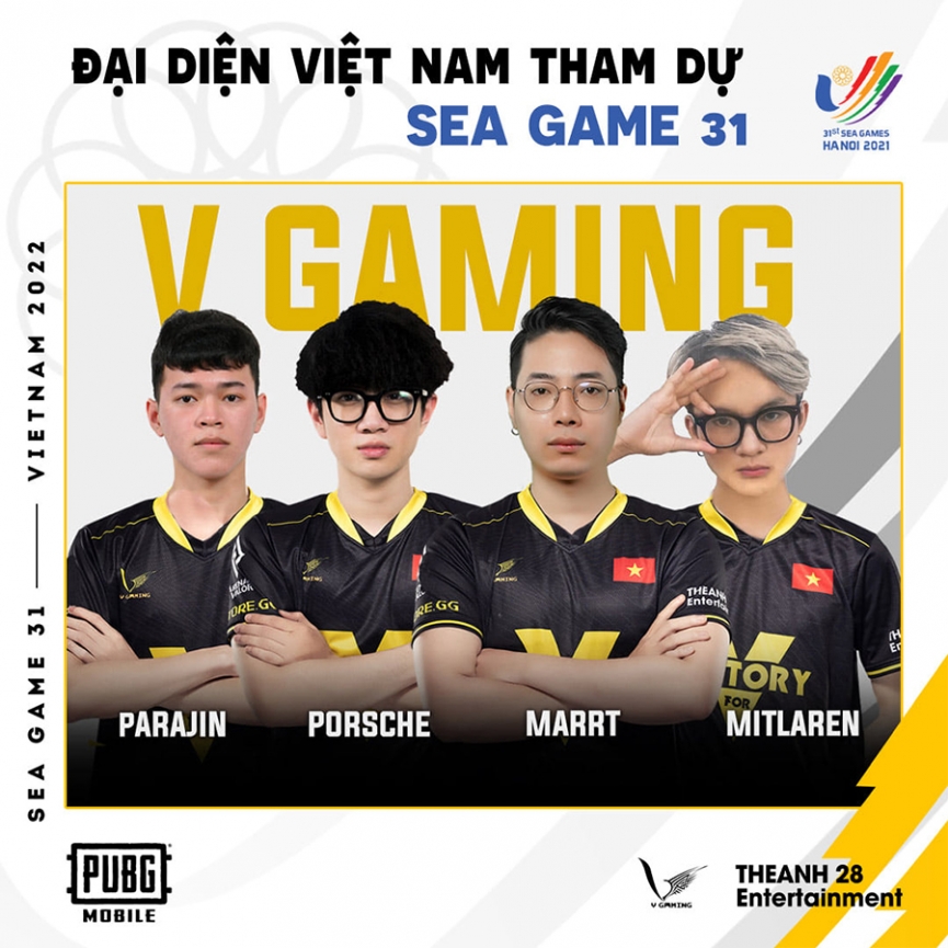 Đội hình đội tuyển VGM PUBG Mobile SEA Games 31