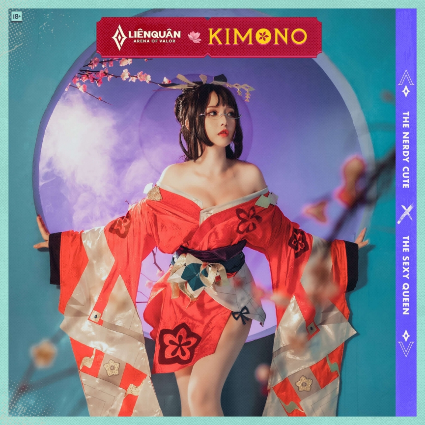 Tổng hợp bộ ảnh cosplay Kimono của Vere từ Liên Quân Mobile.