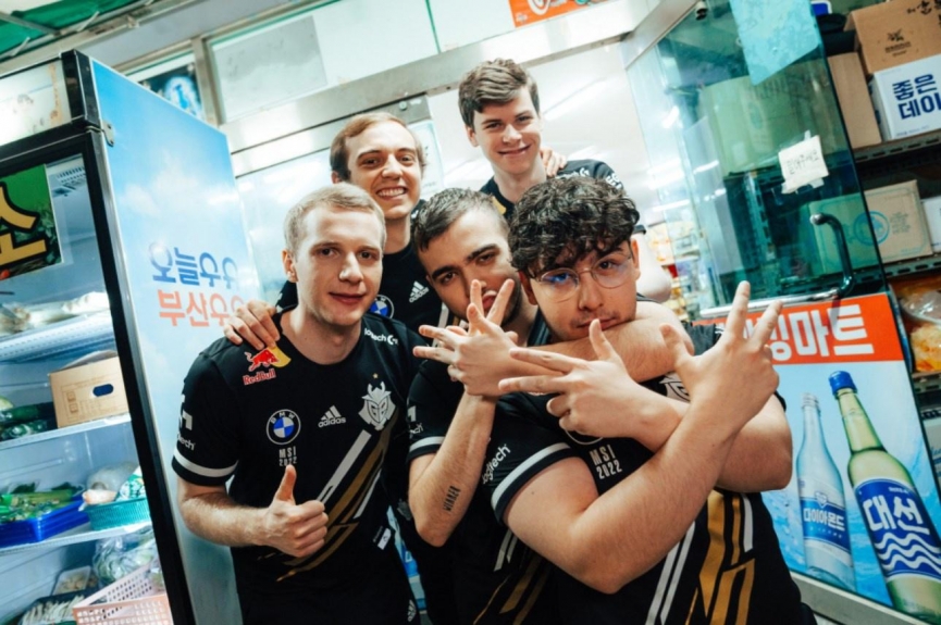 Các thành viên của G2 Esports tại MSI 2022
