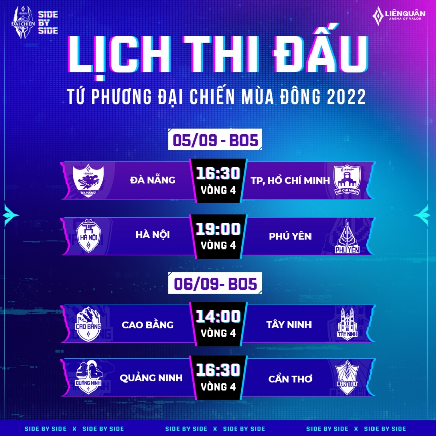 Lịch thi đấu Tứ Phương Đại Chiến Mùa Đông 2022 mới nhất 179736