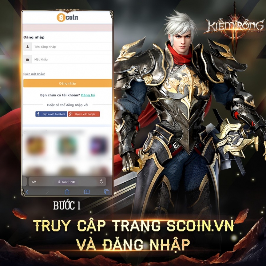Code Kiếm Rồng VTC Mobile mới nhất và cách nhập