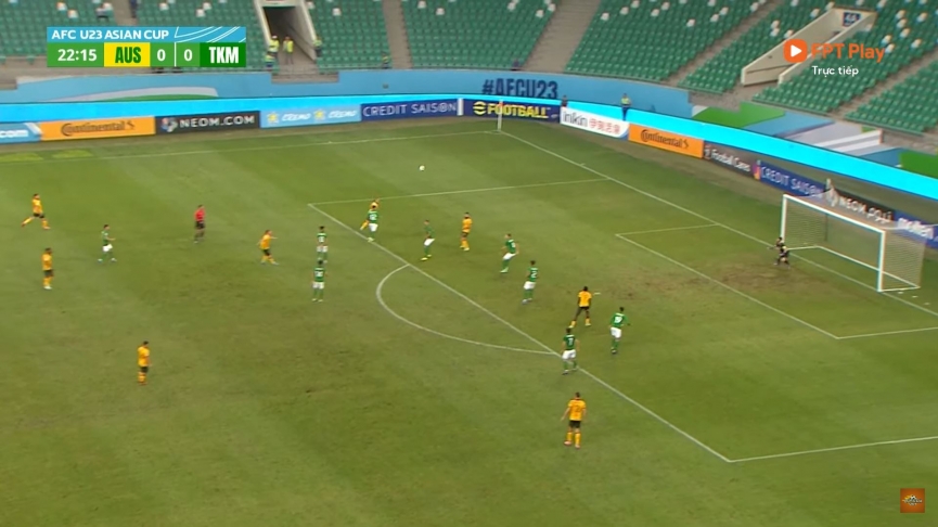 Trực tiếp U23 Australia 0-0 U23 Turkmenistan: Tấn công bế tắc 147769