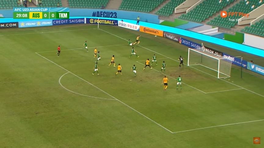 Trực tiếp U23 Australia 0-0 U23 Turkmenistan: Tấn công bế tắc 147770