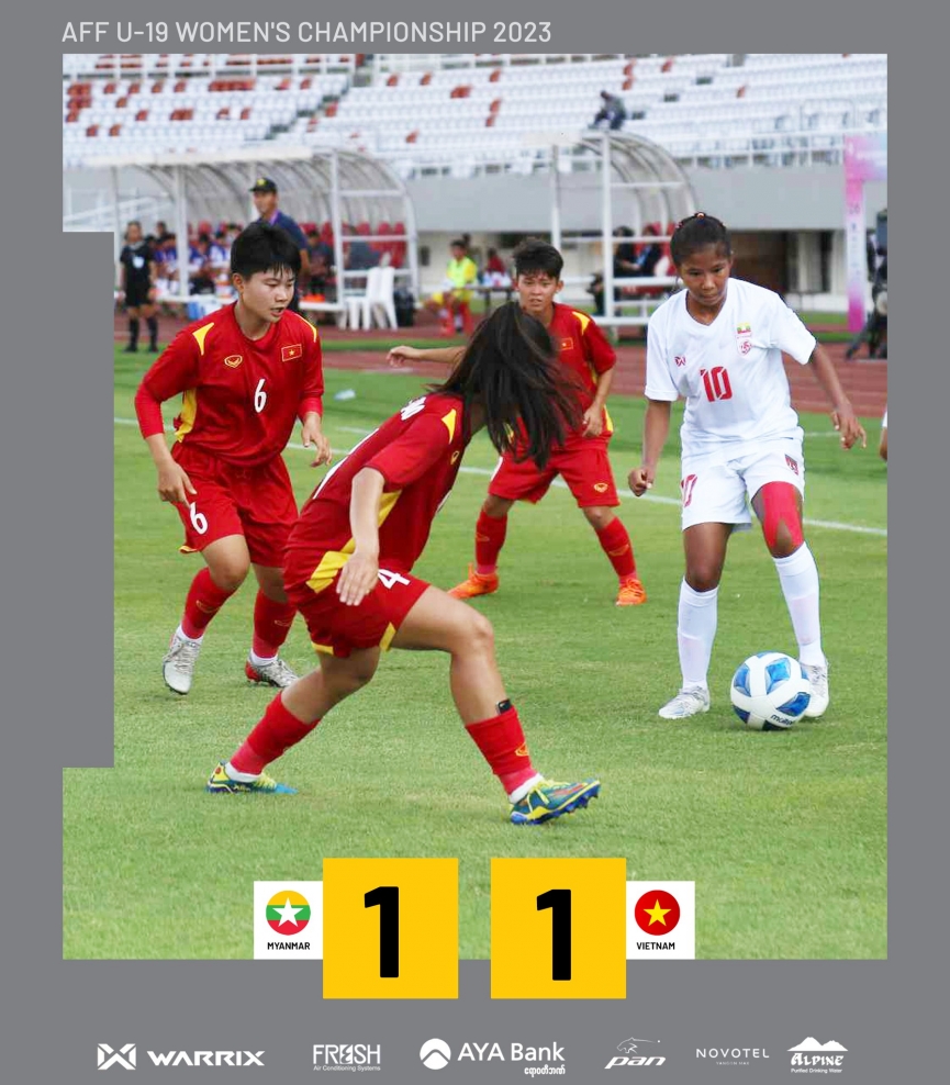 Trực tiếp U19 nữ Việt Nam 1-1 U19 nữ Myanmar: Bàn gỡ quý giá 302741