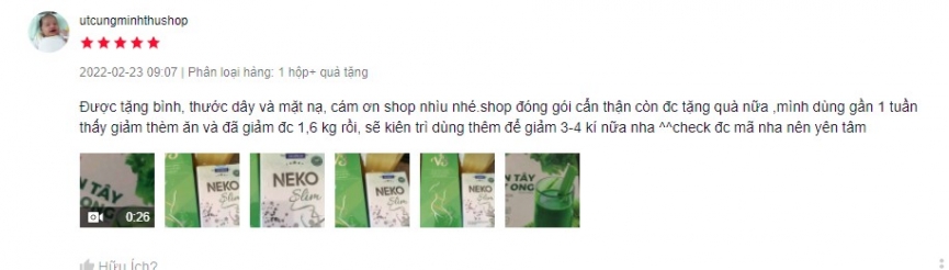 Review bột cần tây giảm cân Motree